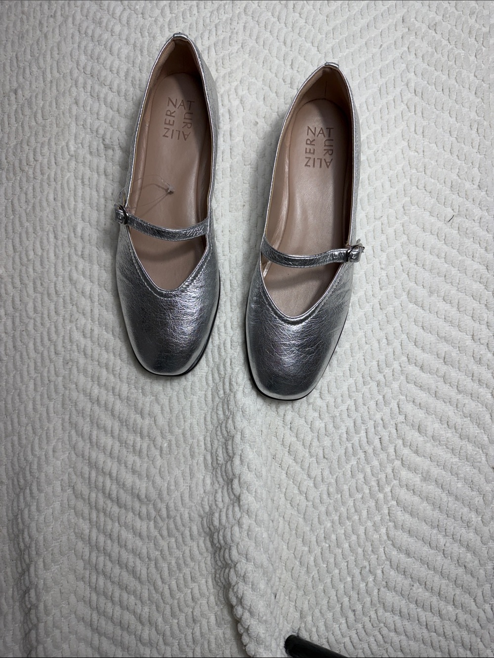 NORDSTROM MARY JONES NATURALIZER SHOES SILVER COLOR SIZE 7.5 NEW - Picture 12 of 15